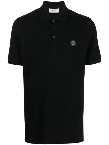 Tricou polo Philipp Plein cu imagine negru