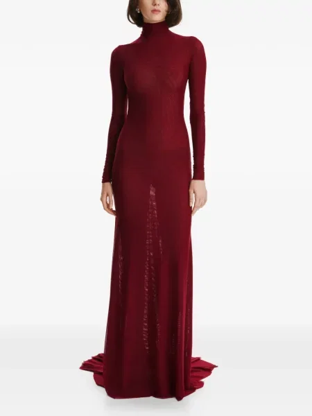 Rochie maxi 2310 Studio lungă de costum roșu