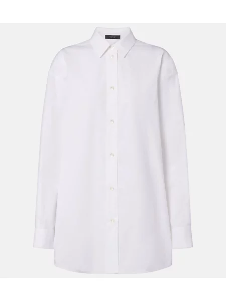 Cămașă Gucci în carouri din poplin alb