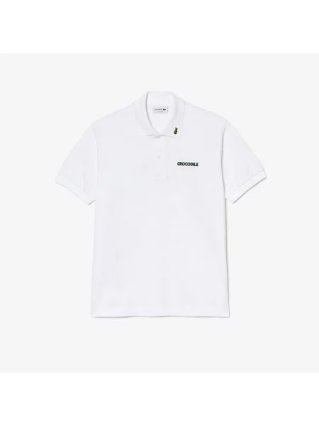Lacoste Polo Classic Fit Z Bawełny Organicznej biały