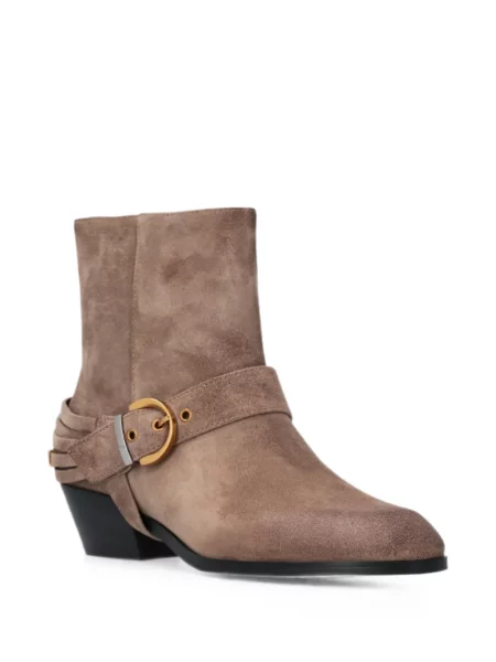 Botine Pinko din piele cu cataramă