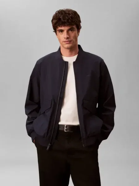 Calvin Klein Geacă de primăvară-toamnă închis albastru