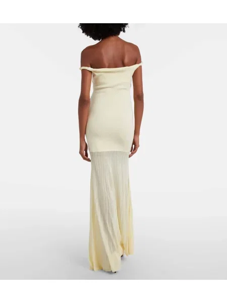 Rochie maxi Sir de costum galben