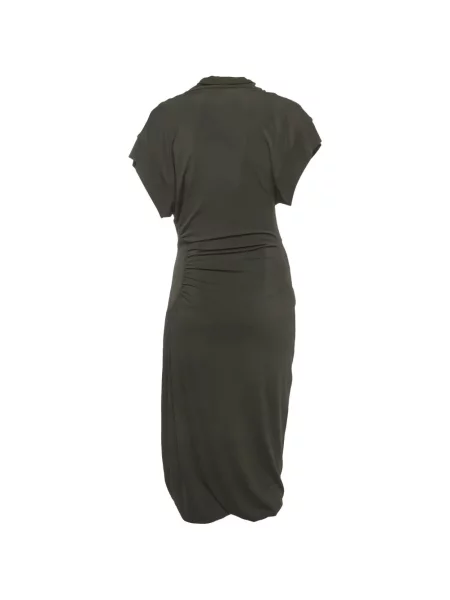 Rochie Max Mara din jerseu drapată verde