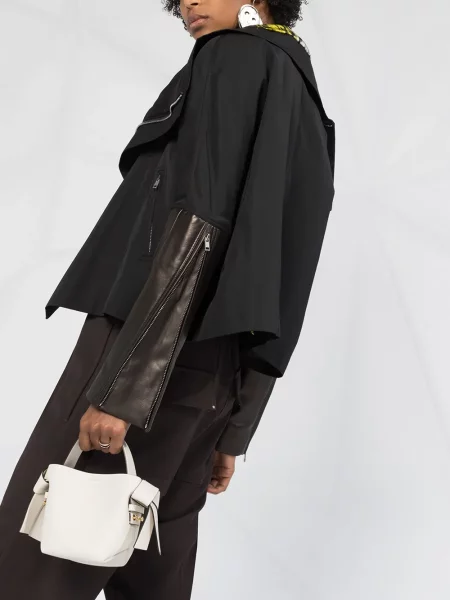 Kožená bunda Rick Owens černá