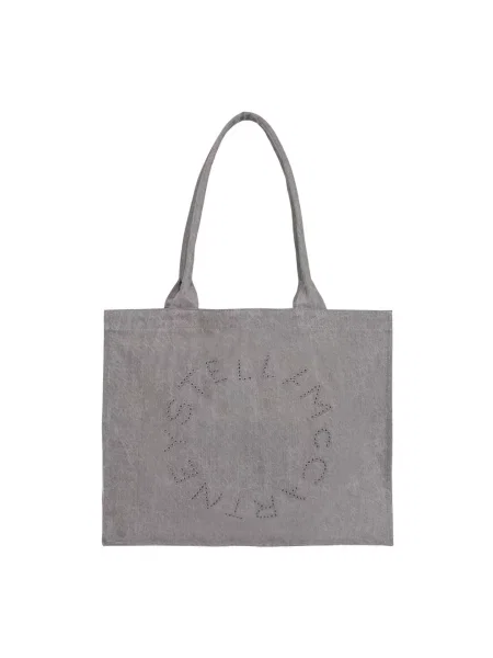 Torebka Stella Mccartney z logo szara