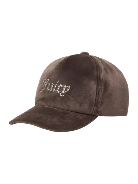Czapka z daszkiem Juicy Couture brązowa