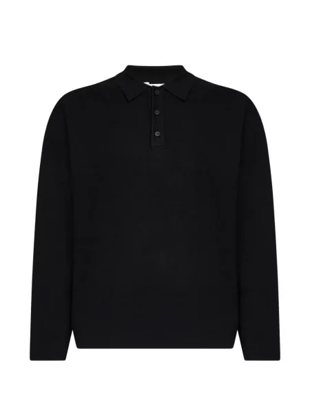 Lung tricou polo Hevo negru