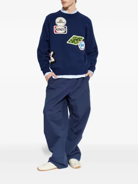 Pulover Kenzo lung albastru