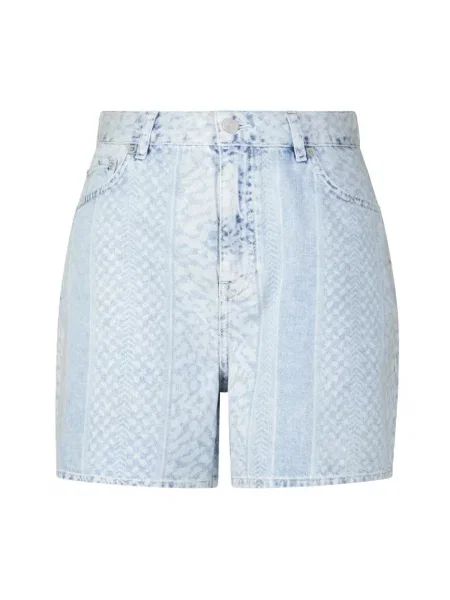 Szorty jeansowe Lala Berlin niebieskie