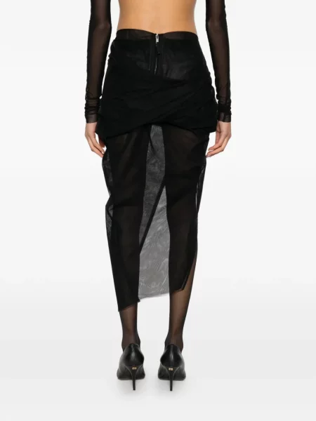 Asimetriškas sijonas Rick Owens juoda