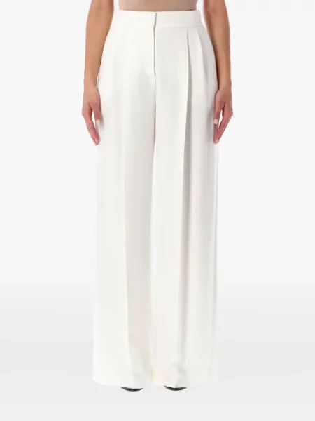 Pantaloni Alberta Ferretti plisate alb