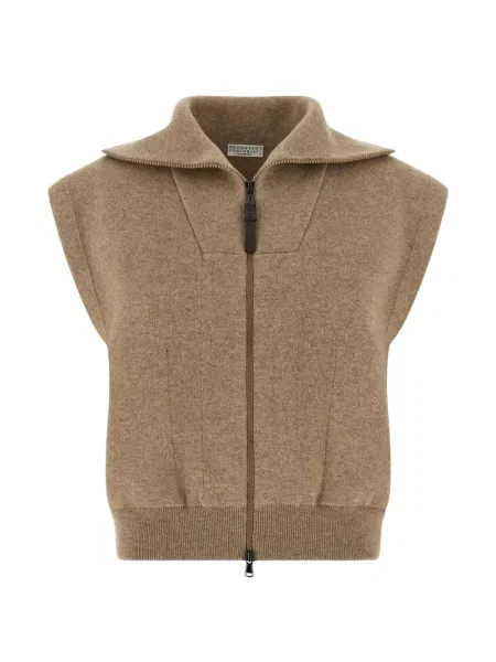 Cardigan Brunello Cucinelli fără mâneci