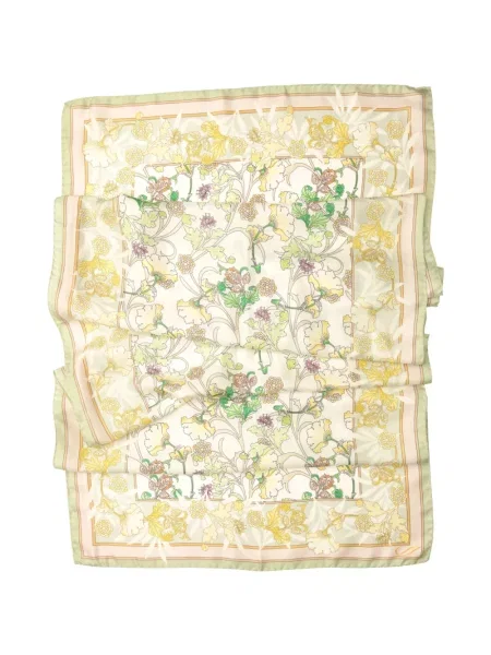 Fular Elizabetta cu model floral cu imagine galben