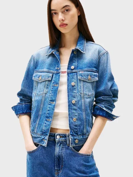 Джинсова куртка Tommy Jeans синя