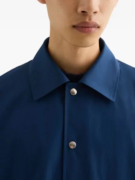 Geacă Jil Sander cu imagine albastru