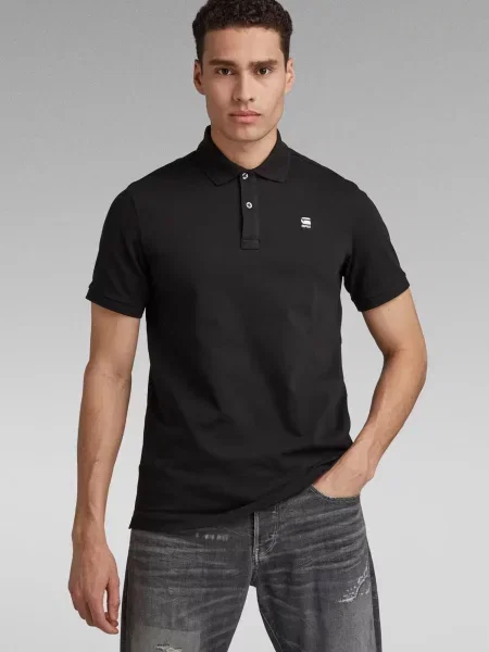 Поло G-star Raw чорне