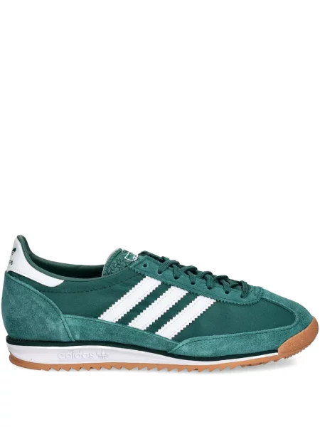 Sneakerși Adidas Gazelle din piele de căprioară cu decolteu rotund alb