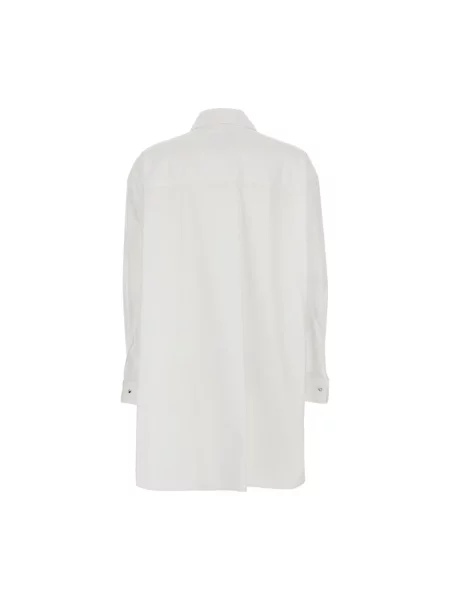 Bluzka Emporio Armani z długim rękawem biała