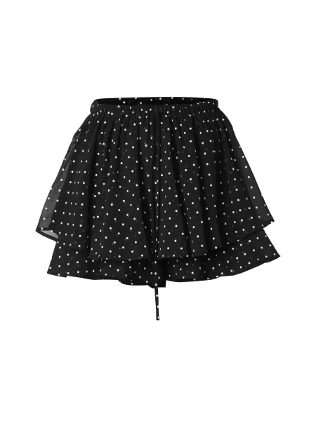 Estelou Szoknyák Polka fekete fehér