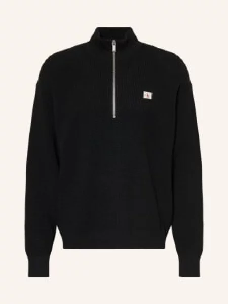 Dzianinowy sweter Calvin Klein Jeans czarny