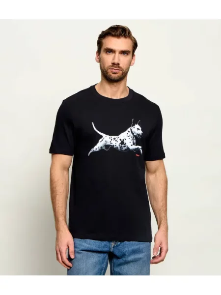HUGO Tricou Dirunn negru