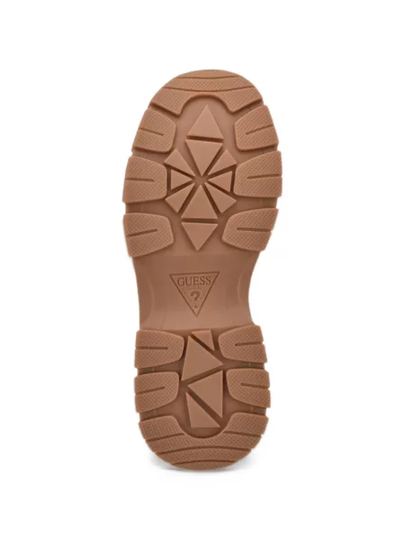 Fűzős platform talpú csipkés sneaker Guess barna