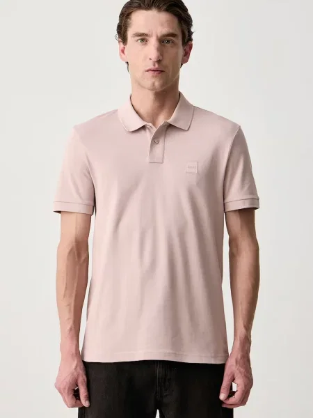 Tricou polo Boss Orange bej