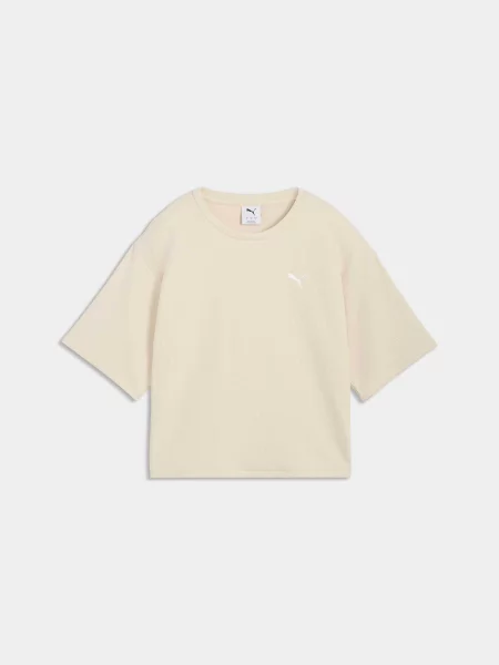 Футболка PUMA Ess Elevated Tee комбінований верх білий