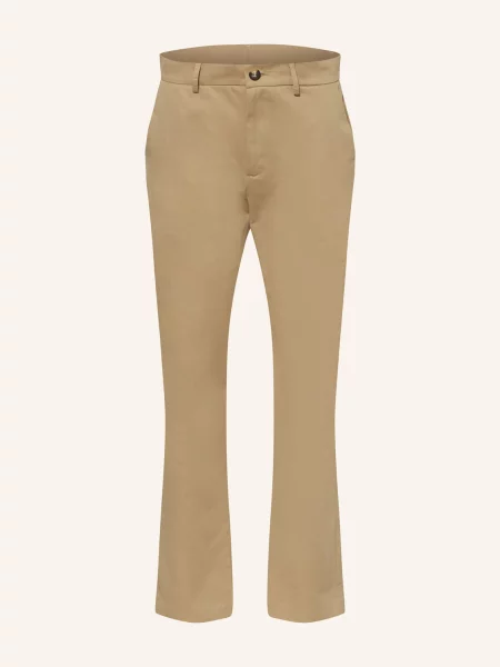 Versace Chinosy beige beżowe