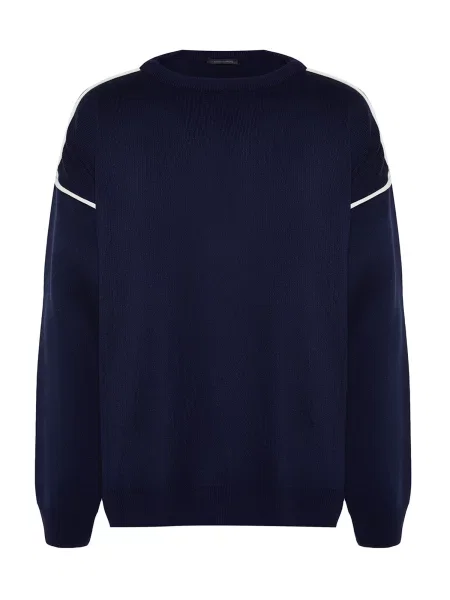 Trendyol Pulover bleumarin alb