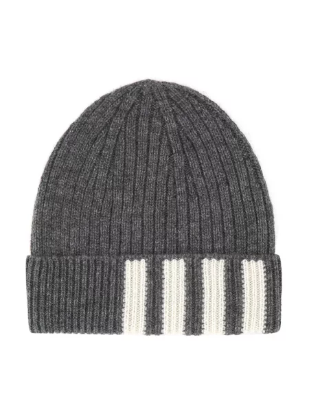 Czapka Thom Browne z kaszmiru szara
