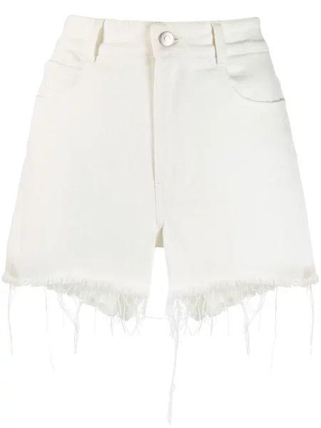 Pantaloni scurți din denim Stella Mccartney alb