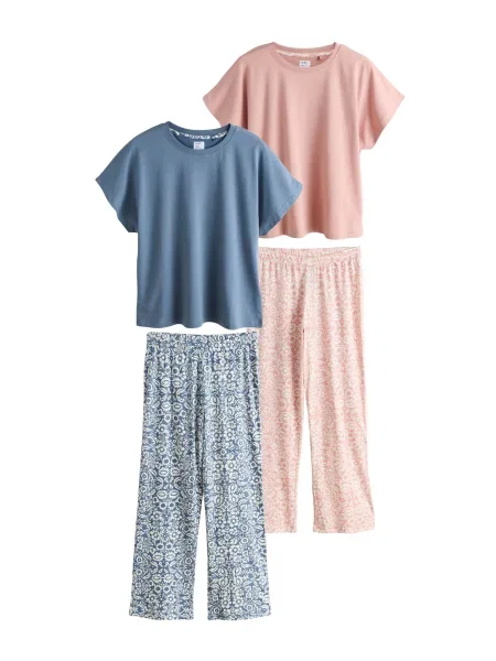 Next Pijama opal / roz alb