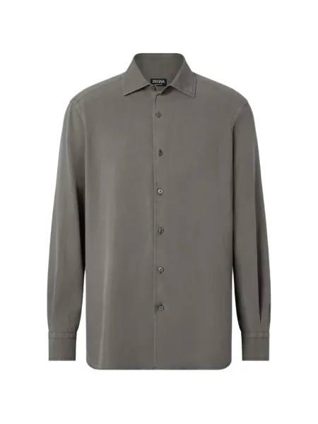 Cămașă Zegna de mătase gri