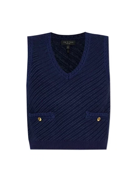 Sweter Rag & Bone niebieski