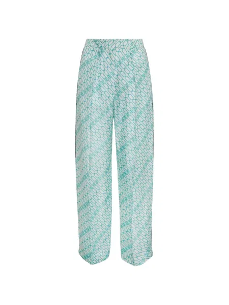 Pantaloni Victoria Beckham cu imagine alb