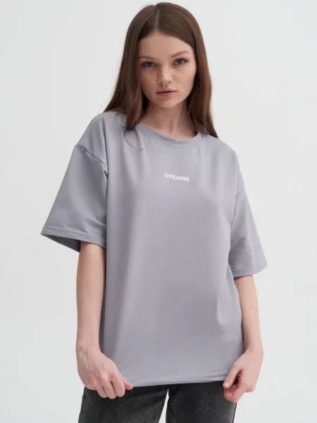 Футболки і поло Estro бавовна/поліестер сірий