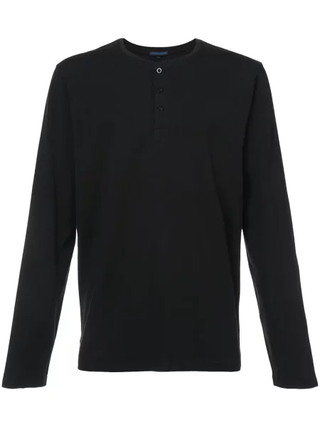 Tricou Pya cu guler henley negru