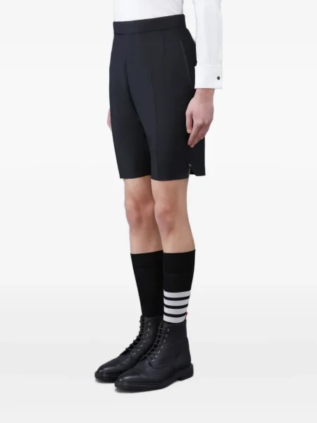 Pantaloni scurți Thom Browne din țesătură twill negru