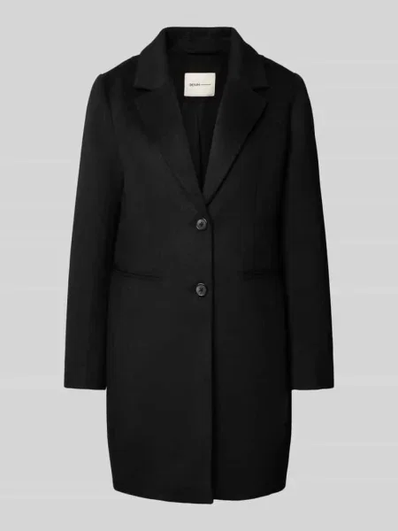 Płaszcz o kroju slim fit z dodatkiem wełny Tom Tailor Denim czarny