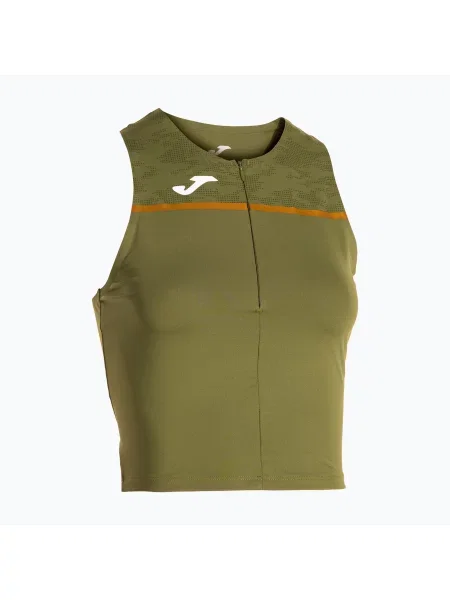 Női Joma Record III Top khaki színű futópóló. Méret: XS zöld