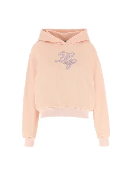 Bluza z kapturem Dolce And Gabbana różowa