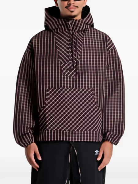 Anorak Umbro în carouri maro