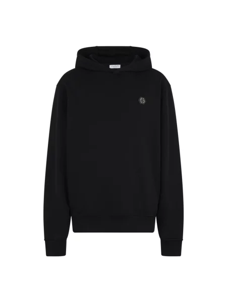 Bluza z kapturem Philipp Plein polarowa czarna