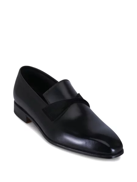 Kožne loaferice Bontoni crna