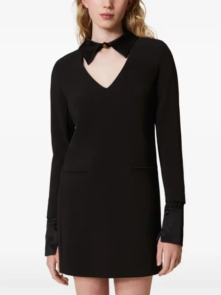 Suknele Twinset satininis juoda