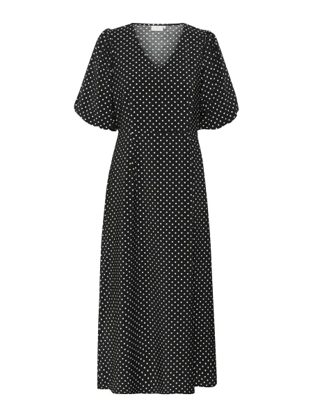 Kaffe Rochie KAGwen negru alb