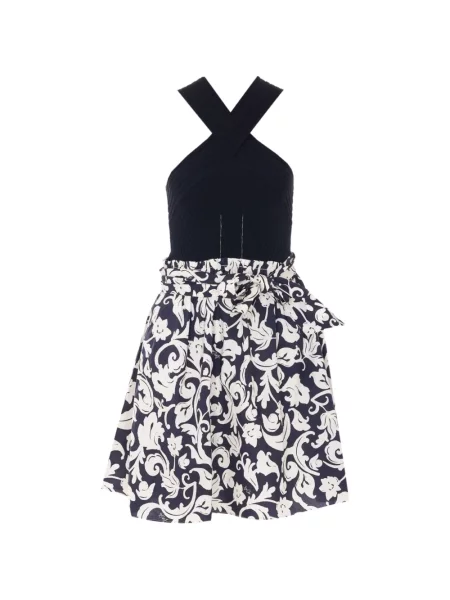 Rochie Liu Jo cu model floral cu imagine de costum negru
