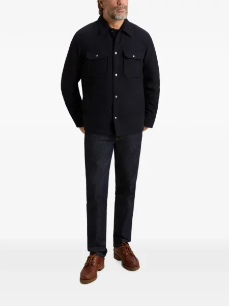 Geacă cămașă Woolrich albastru